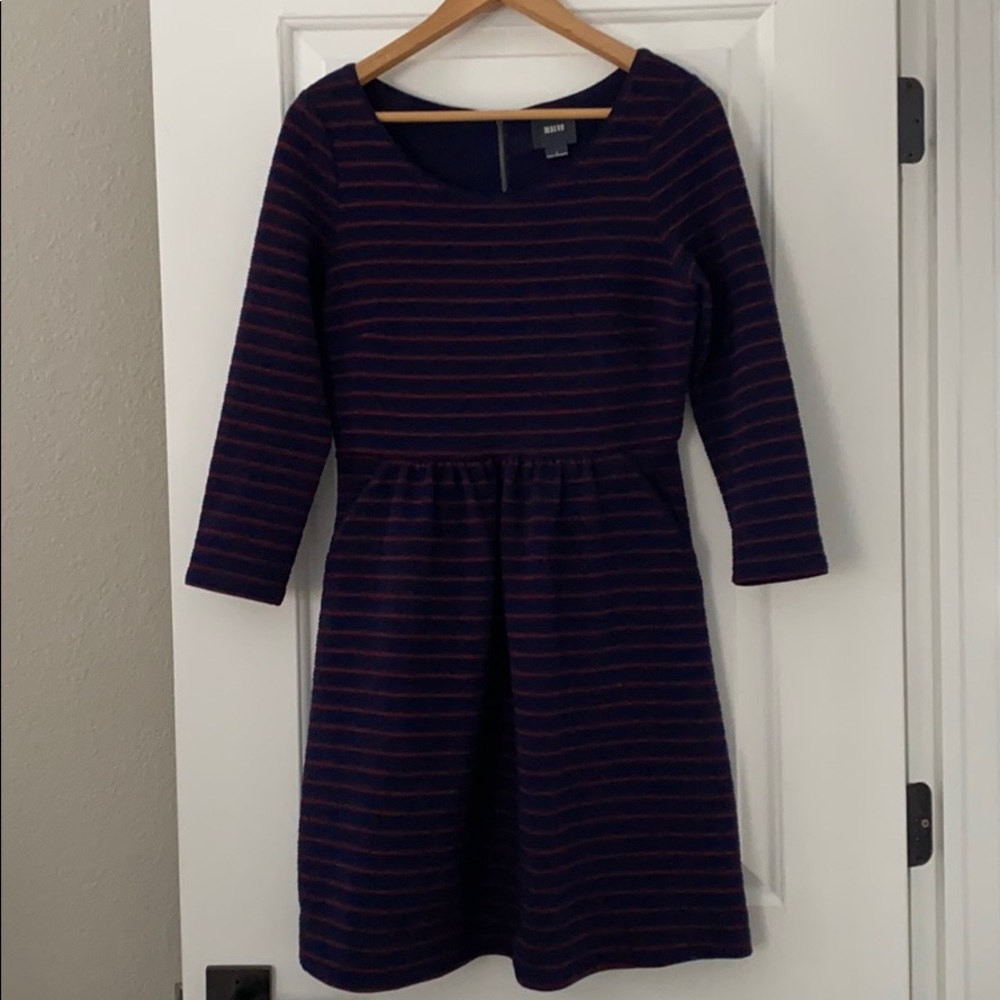Anthropologie Maeve Striped Dress with Pockets